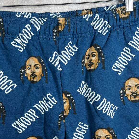 Cross Colours Snoop Dog Sweatshorts Mens Large Blue Drawstring Novelty Rap Y2K - Picture 3 of 11